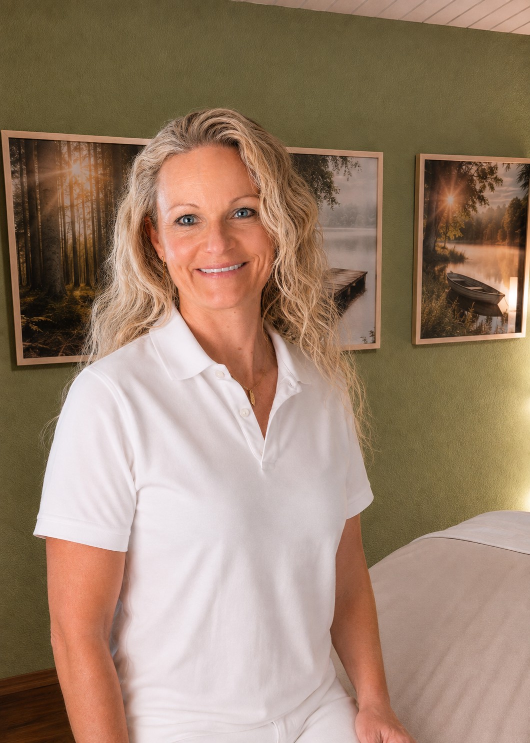 Manuela Tanner in ihrer Massagepraxis